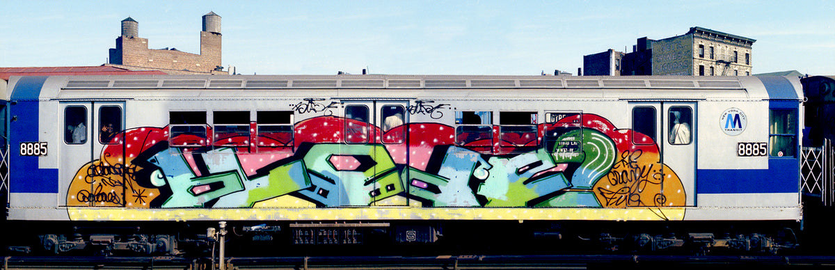 BLADE graffiti on a New York City subway car. Source: Brain Damage Gallery.