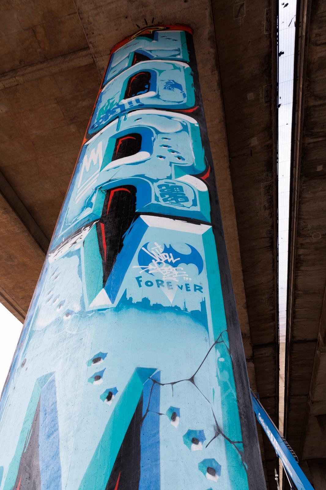 AROE Repaints NORM Tribute After Batman Filming in Glasgow