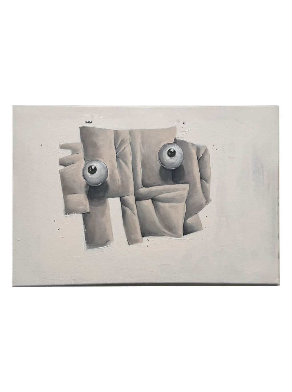 Floating eyes on gross letters, by easp 2023